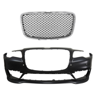 Replace® - 2-Piece (Front Bumper Cover, Grille) (Standard Line)