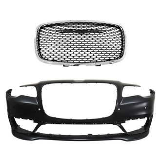 Replace® - 2-Piece (Front Bumper Cover, Grille) (Standard Line)