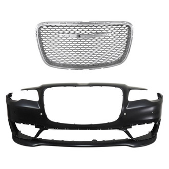 Replace® - 2-Piece (Front Bumper Cover, Grille) (Standard Line)