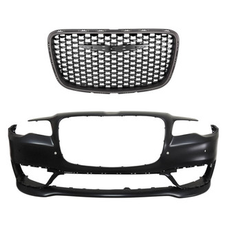 Replace® - 2-Piece (Front Bumper Cover, Grille) (Standard Line)