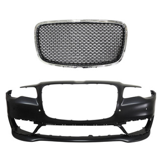 Replace® - 2-Piece (Front Bumper Cover, Grille) (Standard Line)