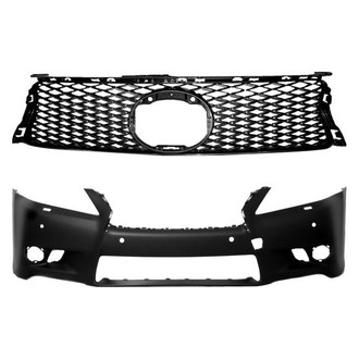 Replace® - 2-Piece (Front Bumper Cover, Grille) (CAPA Certified)