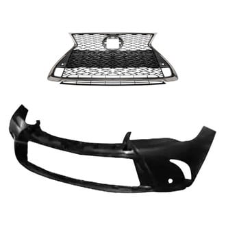 Replace® - 2-Piece (Front Bumper Cover, Grille) (Standard Line)