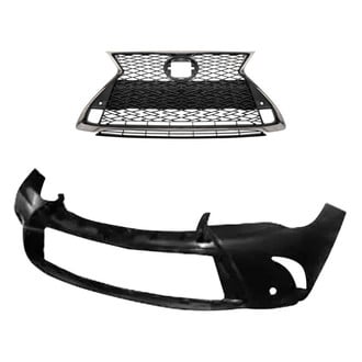 Replace® - 2-Piece (Front Bumper Cover, Grille) (Standard Line)