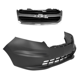 Replace® - 2-Piece (Front Bumper Cover, Grille) (Standard Line)