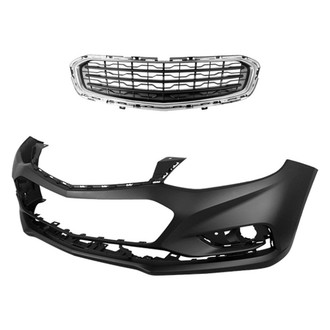 Replace® - 2-Piece (Front Bumper Cover, Grille) (CAPA Certified)
