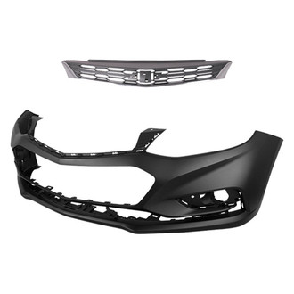 Replace® - 2-Piece (Front Bumper Cover, Grille) (CAPA Certified)