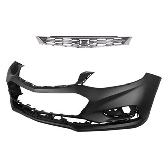 Replace® - 2-Piece (Front Bumper Cover, Grille) (CAPA Certified)