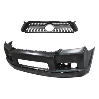 Replace® - 2-Piece (Front Bumper Cover, Grille) (Standard Line)