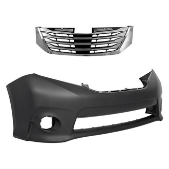 Replace® - 2-Piece (Front Bumper Cover, Grille) (Standard Line)