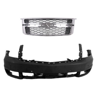 Replace® - 2-Piece (Front Bumper Cover, Grille) (CAPA Certified)