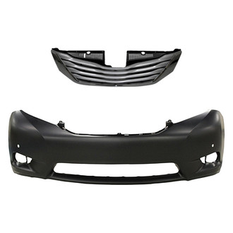Replace® - 2-Piece (Front Bumper Cover, Grille) (Standard Line)