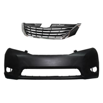 Replace® - 2-Piece (Front Bumper Cover, Grille) (Standard Line)