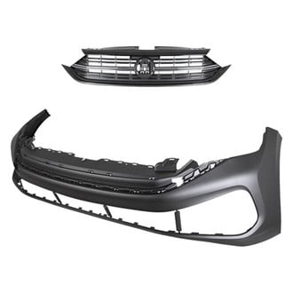 Replace® - 2-Piece (Front Bumper Cover, Grille) (Standard Line)