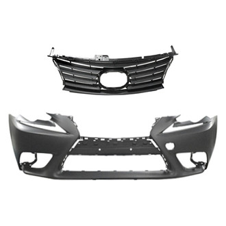 Replace® - 2-Piece (Front Bumper Cover, Grille) (CAPA Certified)