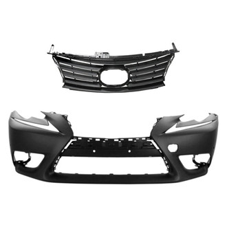 Replace® - 2-Piece (Front Bumper Cover, Grille) (CAPA Certified)