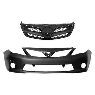 Replace® - 2-Piece (Front Bumper Cover, Grille) (Standard Line)
