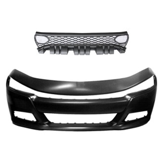 Replace® - 2-Piece (Front Bumper Cover, Grille) (Standard Line)