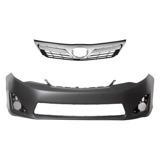 Replace® - 2-Piece (Front Bumper Cover, Grille) (Standard Line)