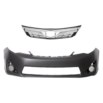 Replace® - 2-Piece (Front Bumper Cover, Grille) (Standard Line)