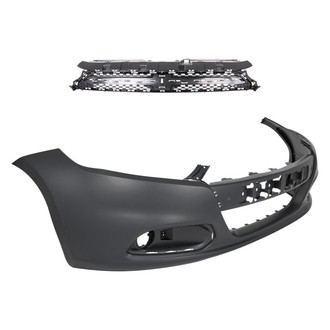 Replace® - 2-Piece (Front Bumper Cover, Grille) (Standard Line)