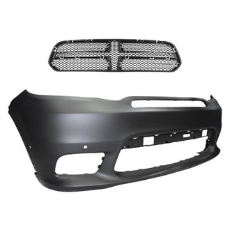 Replace® - 2-Piece (Front Bumper Cover, Grille) (Standard Line)