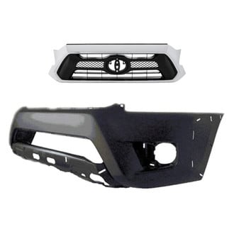 Replace® - 2-Piece (Front Bumper Cover, Grille) (Standard Line)