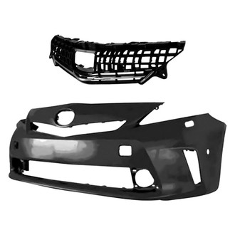 Replace® - 2-Piece (Front Bumper Cover, Grille) (Standard Line)