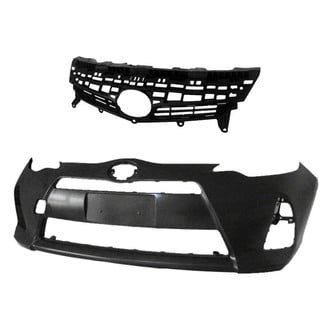 Replace® - 2-Piece (Front Bumper Cover, Grille) (Standard Line)