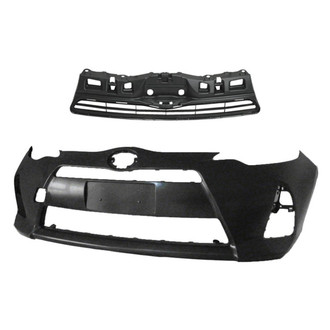 Replace® - 2-Piece (Front Bumper Cover, Grille) (Standard Line)