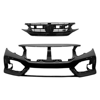 Replace® - 2-Piece (Front Bumper Cover, Grille) (Standard Line)