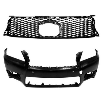 Replace® - 2-Piece (Front Bumper Cover, Grille) (CAPA Certified)