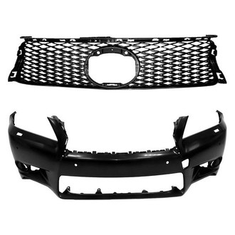Replace® - 2-Piece (Front Bumper Cover, Grille) (CAPA Certified)