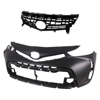 Replace® - 2-Piece (Front Bumper Cover, Grille) (Standard Line)