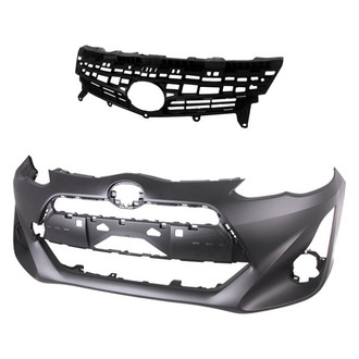Replace® - 2-Piece (Front Bumper Cover, Grille) (Standard Line)