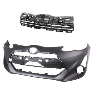 Replace® - 2-Piece (Front Bumper Cover, Grille) (Standard Line)