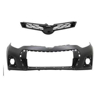 Replace® - 2-Piece (Front Bumper Cover, Grille) (Standard Line)