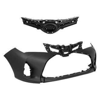Replace® - 2-Piece (Front Bumper Cover, Grille)