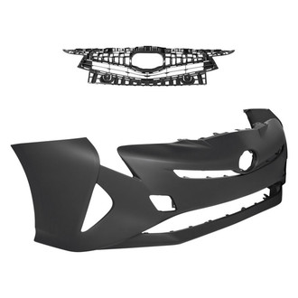 Replace® - 2-Piece (Front Bumper Cover, Grille) (Standard Line)
