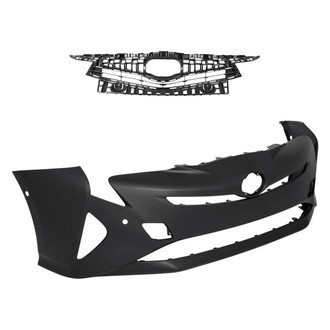 Replace® - 2-Piece (Front Bumper Cover, Grille) (Standard Line)