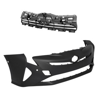 Replace® - 2-Piece (Front Bumper Cover, Grille) (Standard Line)