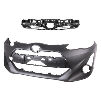 Replace® - 2-Piece (Front Bumper Cover, Grille) (Standard Line)