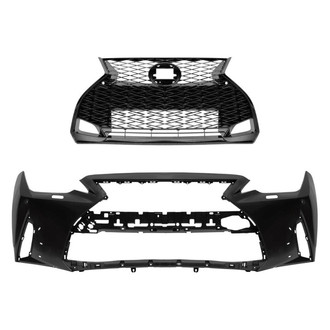 Replace® - 2-Piece (Front Bumper Cover, Grille) (Standard Line)