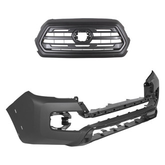 Replace® - 2-Piece (Front Bumper Cover, Grille) (Standard Line)