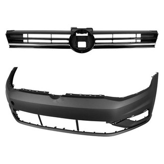 Replace® BNDL-232419 - 2-Piece (Front Bumper Cover, Grille) (CAPA Certified)