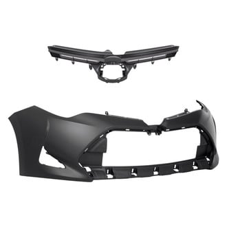 Replace® - 2-Piece (Front Bumper Cover, Grille) (Standard Line)