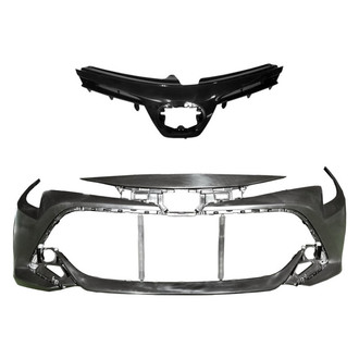 Replace® - 2-Piece (Front Bumper Cover, Grille) (Standard Line)