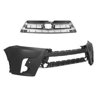 Replace® - 2-Piece (Front Bumper Cover, Grille) (Standard Line)