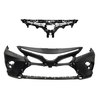 Replace® - 2-Piece (Front Bumper Cover, Grille) (Standard Line)