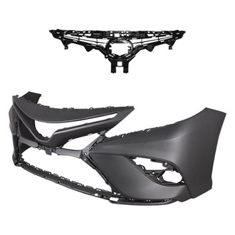 Replace® - 2-Piece (Front Bumper Cover, Grille) (Standard Line)